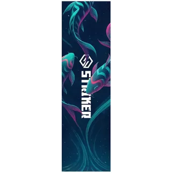 Striker Pro Scooter Griptape Neon Fish – Abrazyvus silicio karbidas, 610x152 mm, triukų paspirtuko rankena