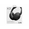 Sudio K3 belaidės ausinės su hibridine ANC, Bluetooth 5.3, 60 val. baterija, Ink Black