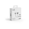 Sudio V3 belaidės ausinės su USB-C įkrovimo dėklu, dvigubi mikrofonai, jutiklinis valdymas, IPX4 atsparumas vandens purslams, Grey White