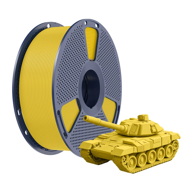 SUNLU PLA+ High-Speed 3D spausdinimo filamentas, geltonas, 1,75 mm, 1 kg
