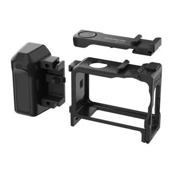 Sunnylife 2-in-1 rėmelis ir laikiklis, skirtas DJI Osmo Action 6 (juodas)