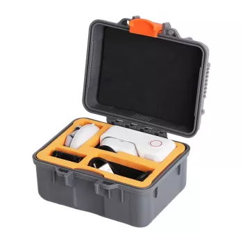 SUNNYLIFE AQX-23 Mini vandeniui atsparus dėklas, skirtas Insta360 GO Ultra, 30m, permatomas PC/tempered glass