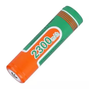 SUPERFIRE 18650 akumuliatorius 2300 mAh 3,7 V Li-ion su apsauga (Button Top)