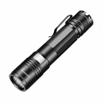 Superfire A5 365nm UV žibintuvėlis su USB-C įkrovimu ir 18650 baterija