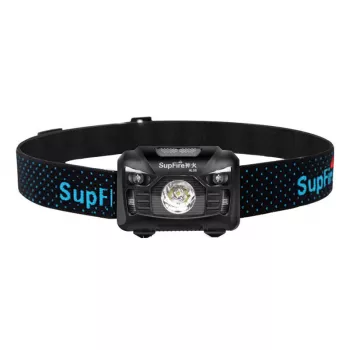 Superfire HL06 500 Lumen įkraunamas LED žibintuvėlis ant galvos, IP44