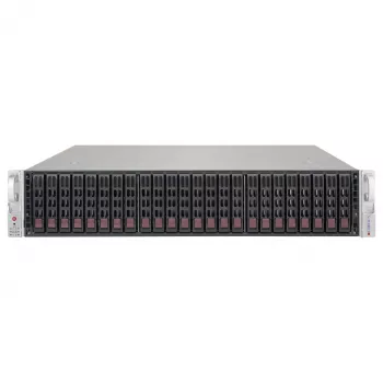 Supermicro SC216 BE1C-R609JBOD 2U 24x2.5 inch karšto keitimo SAS3 JBOD korpusas su 2x600W pertekliniais maitinimo šaltiniais