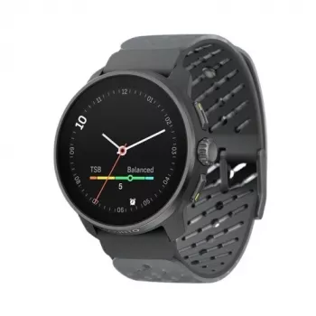 Suunto Race S Graphite GPS daugiasportinis laikrodis su 1.32 inch AMOLED jutikliniu ekranu, nerūdijančiu plienu, širdies ritmo matavimu, 100m atsparumu vandeniui