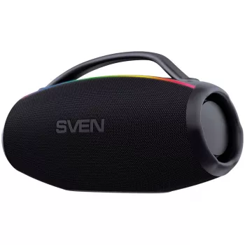 SVEN PS-399 Nešiojama Bluetooth kolonėlė, 100 W RMS, Auracast, TWS, IPx5, USB, juoda