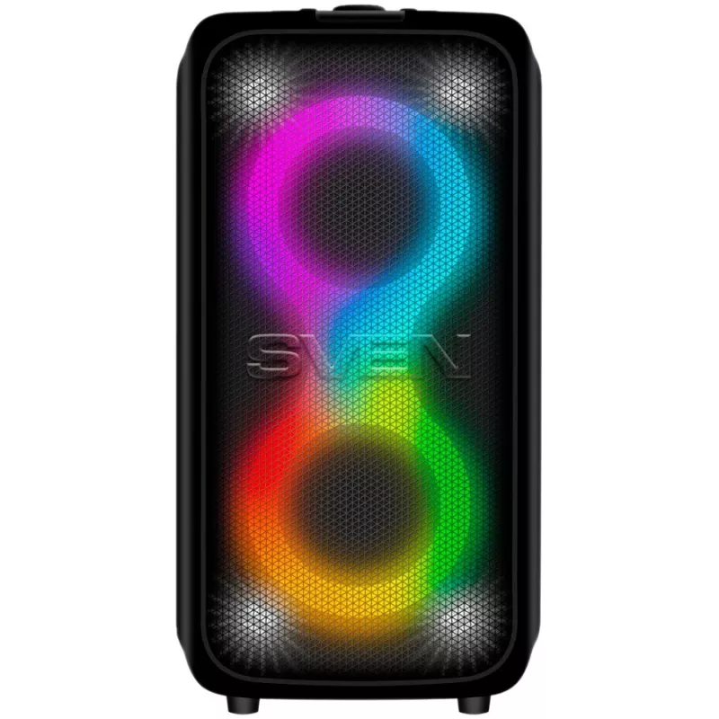 SVEN PS-960 2.0 nešiojamoji Bluetooth kolonėlė 160W TWS FM USB LED juoda