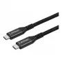 Synergy 21 USB 4.0 laidas USB-C į USB-C 1,5m Juodas Pintas Tekstilinis 40Gbps 240W