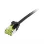 Synergy21 CAT6A RJ45 Patch Cable, 2m, Juodas, U/FTP, Slimline 3.8mm, TPE/LSZH Superflex, AWG32