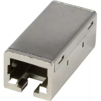 SYNERGY21 CAT6A TP-TP Coupling RJ45 Female to Female Slim Line Die-Cast Zinc