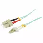 SYNERGY21 Skaidulinio optinio šuolo kabelis 10m LC-SC Duplex 50/125µm OM3 LSZH Aqua 2mm