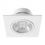 SYNERGY21 LED Recessed Ceiling Spot Helios White - Square+Tilting - Warm White