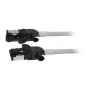 Synergy21 Patch Cable RJ45, CAT6A 500MHz, 3m, Grey, S/FTP, Slimline Round d=4,5mm, TPE/LSZH (Superflex), AWG28, with CAT7 Raw Connector, Rotatable Plug