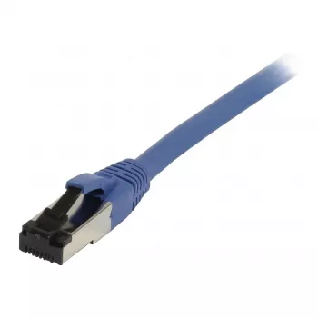 Synergy21 Patch Cable RJ45, CAT8.1 2000MHz, 7,5m, Blue, S-STP (S/FTP), TPE/LSZH (SuperFlex), AWG26