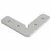 SYNERGY21 S21-LED-PR240099 90° kampinis jungtis LED U profiliams ALU143/ALU144/ALU145/ALU146, anoduotas aliuminis, sidabrinis