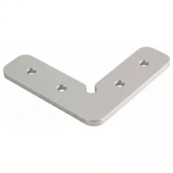 SYNERGY21 S21-LED-PR240099 90° kampinis jungtis LED U profiliams ALU143/ALU144/ALU145/ALU146, anoduotas aliuminis, sidabrinis