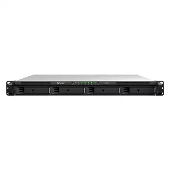 Synology RS826+ 1U stelažinis 4 diskų NAS, AMD Ryzen V1500B, 4GB DDR4 ECC, 4x 1GbE, be diskų