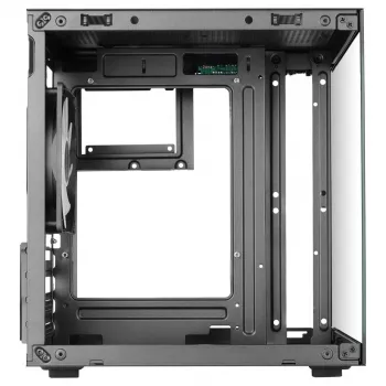 TACENS MARS MC-CUBE Micro-ATX korpusas, juodas, grūdintas stiklas, ARGB, USB-C