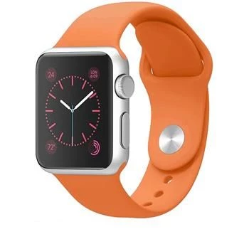 Tactical Apple silikoninis dirželis Apple Watch 44mm / 42mm oranžinis