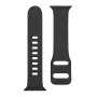 Tactical Apple Watch 38/40/41mm silikoninis dirželis su sagtimi, juodas