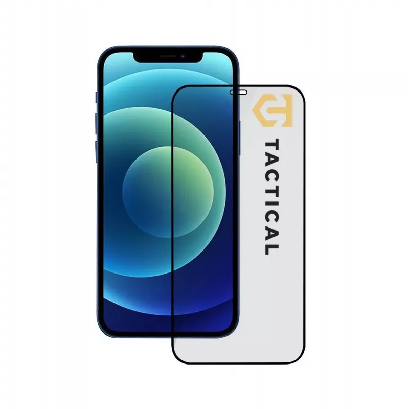 Tactical Glass Shield 5D, apsauginis stiklas, skirtas Apple iPhone 12 Pro / 12 Pro, juodas
