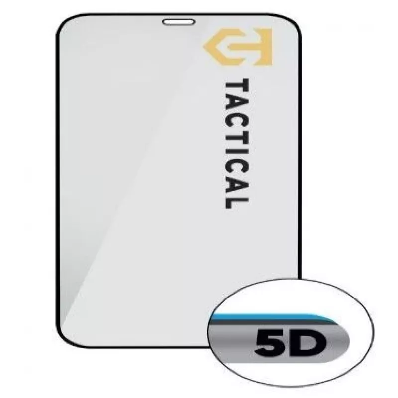 Tactical Glass Shield 5D, apsauginis stiklas, skirtas Apple iPhone 12 Pro / 12 Pro, juodas