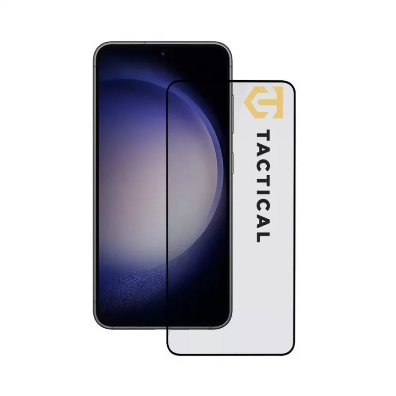Apsauginis stiklas Tactical Glass Shield 5D, skirta Samsung Galaxy S23, juoda