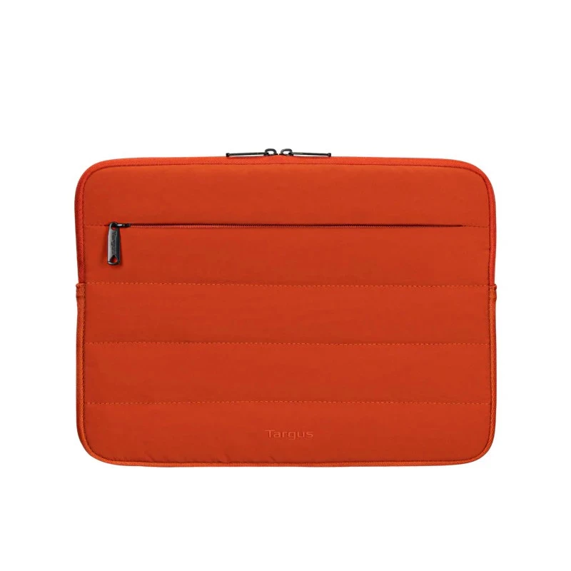 Targus Puffer Notebook Sleeve, skirtas 13–14 colių nešiojamiesiems kompiuteriams, rūdžių oranžinė