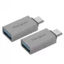 Targus USB-C adapterių rinkinys ACA979GL, USB 3.2 Gen 1, sidabrinis