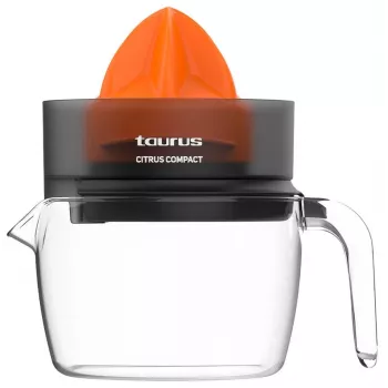 Taurus CITRUS COMPACT elektrinis citrusinių vaisių sulčiaspaudė 30 W juoda, oranžinė, permatoma