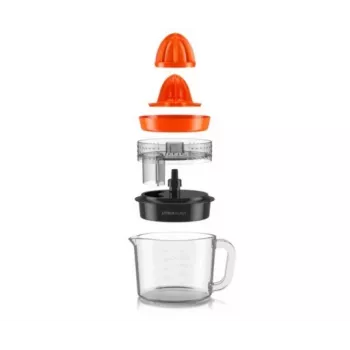 Taurus Citrus Glass Citrus spaudimas elektrinis 30 W 1 L stiklinis ąsotis juodos, raudonos, permatomos spalvos