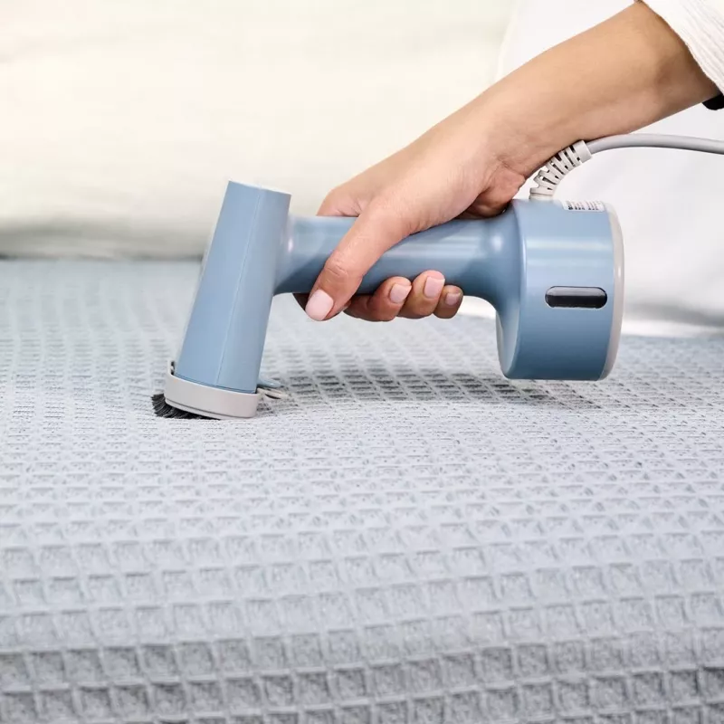 Taurus Sliding Care Compact kelioninis garinis lygintuvas 1600 W, 135 ml, nerūdijančio plieno padas, ciano spalvos