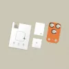 Tech-Protect CamFull Fit fotoaparato objektyvo apsauga, skirta Apple iPhone 17 Pro, kosminė oranžinė