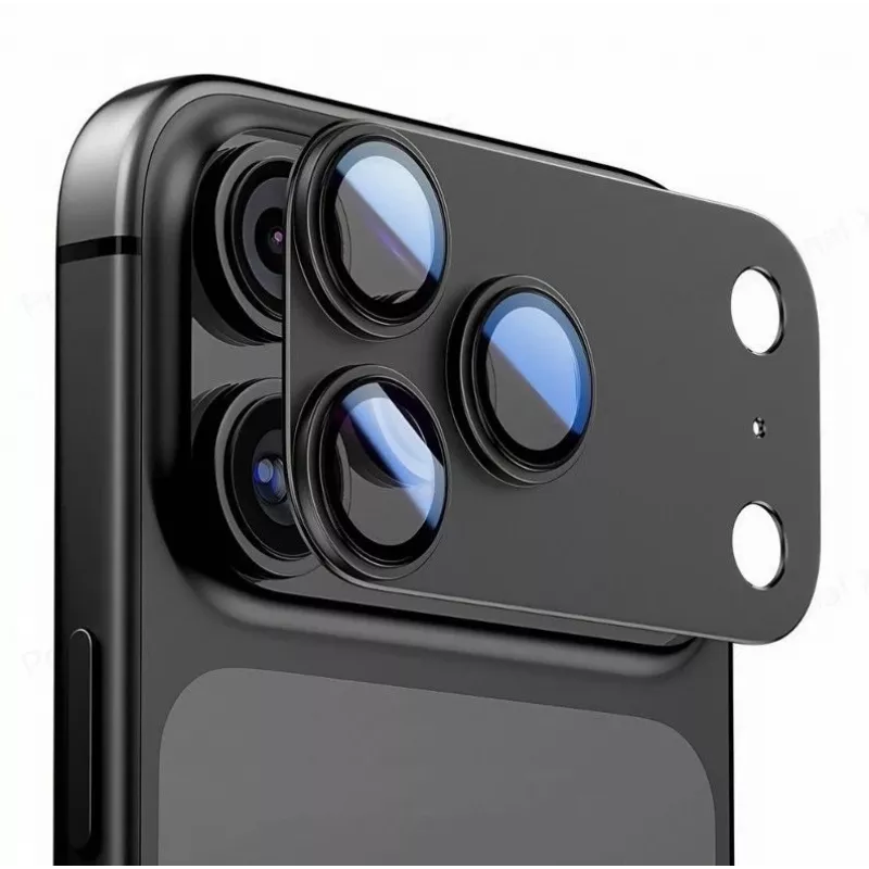 Tech-Protect CamFull Fit Camera Lens Protector, skirta Apple iPhone 15 Pro Max - juoda