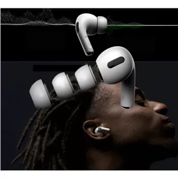 Tech-Protect Ausinių antgaliai, skirti AirPods Pro 1/2 - S/M/L - Balti (3 poros)