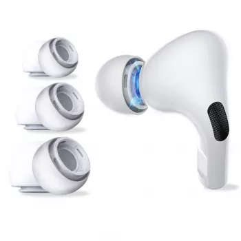 Tech-Protect Ausinių antgaliai, skirti AirPods Pro 1/2 - S/M/L - Balti (3 poros)