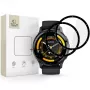 Tech-Protect Glass Flex+ hibridinio stiklo ekrano apsauga, skirta Garmin Venu 3 (2 vnt., juodas rėmelis)