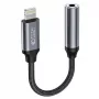 Tech-Protect Lightning (Male) to 3.5mm Mini Jack (Female) Adapter - White