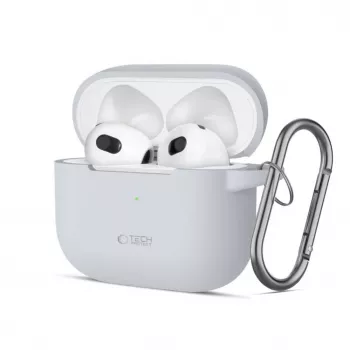 Tech-Protect Silicone Hook Case, skirta Apple AirPods 3 – pilka