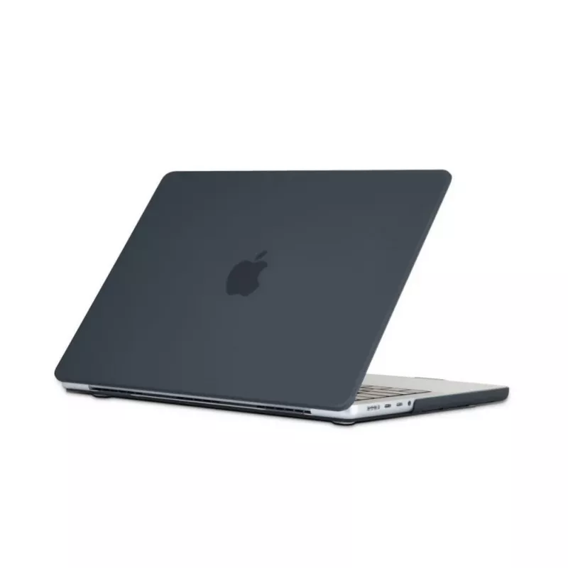 Tech-Protect Smartshell Hard Shell Case, skirta MacBook Pro 14 M1/M2/M3/M4/M5 2021-2025, juoda matinė
