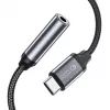 Tech-Protect USB-C į 3,5 mm mini lizdo garso adapteris (moterinis) - juoda