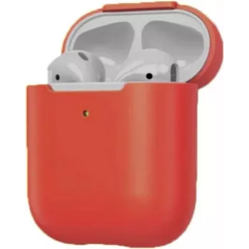 Tech21 StudioColour AirPods 1-os ir 2-os kartos dėklas juodas FlexShock™ apsauga nuo kritimo iki 2,5 m antimikrobinis plonas lengvas su karabino kilpa (T21-8044)