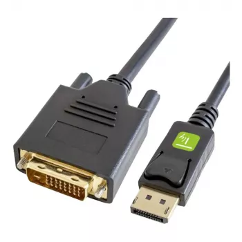 Techly ICOC-DSP-C12-010 DisplayPort 1.2 į DVI-D 24+1 aktyvus keitiklio laidas, 1080p, 1m, juodas