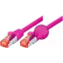 Tecline 5 m Cat6 S/FTP tinklo kabelis, RJ-45 male to male, magenta, 71505P
