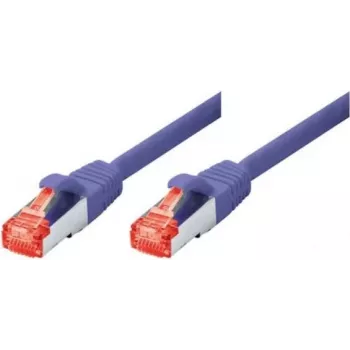 TECLINE Cat 6 S-STP PIMF tinklo kabelis, violetinės spalvos, 0,5 m, plonas apsauginis įlinkis 71500V