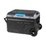 TEESA TSA6004 Profesionalus kompresorinis kelioninis šaldytuvas/šaldiklis 40L DC12/24 AC 230V, su akumuliatoriaus jungtimi, dideliais ratais, tvirta rankena, Bluetooth, dviejų skyrių