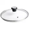 Tefal stiklinis dangtis Ø30cm – grūdinto stiklo dangtis su garų išleidimo anga, nerūdijančio plieno lanku, tinka plauti indaplovėje