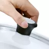 Tefal stiklinis dangtis Ø30cm – grūdinto stiklo dangtis su garų išleidimo anga, nerūdijančio plieno lanku, tinka plauti indaplovėje